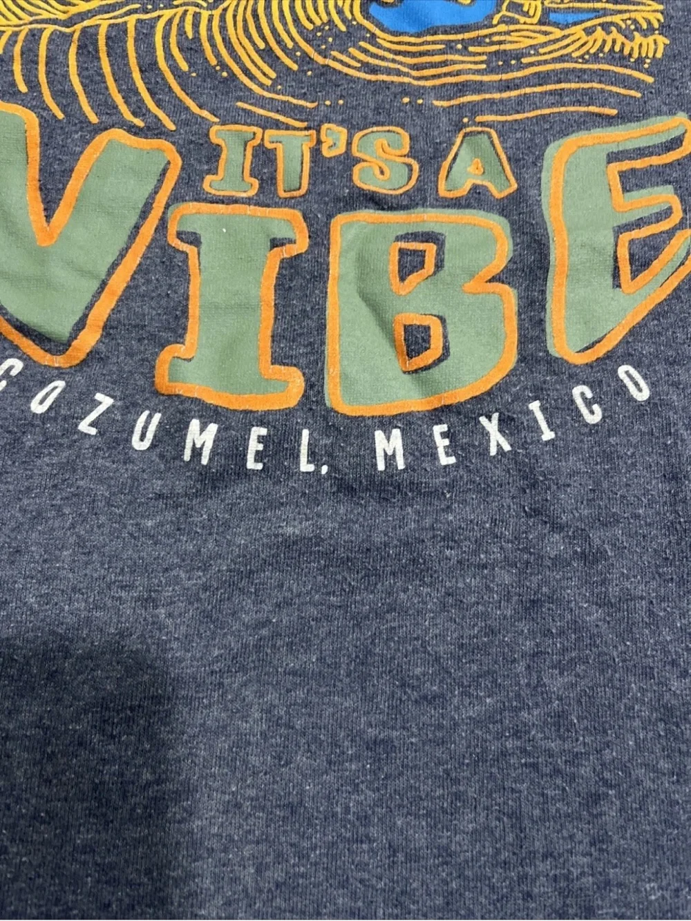 Kids Navy 'It's a Vibe' Cozumel Graphic Tee
